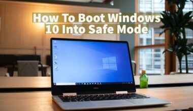 How To Boot Windows 10 Into Safe Mode