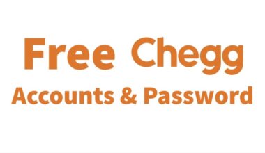 FREE Chegg Accounts & Password