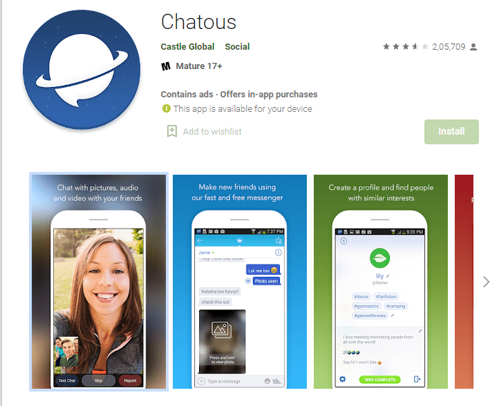 Chatous -Best Random Stranger Video Chat App