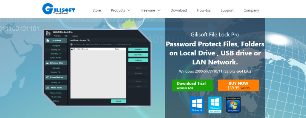 Gilisoft File Lock Pro- Best File and Folder Locker