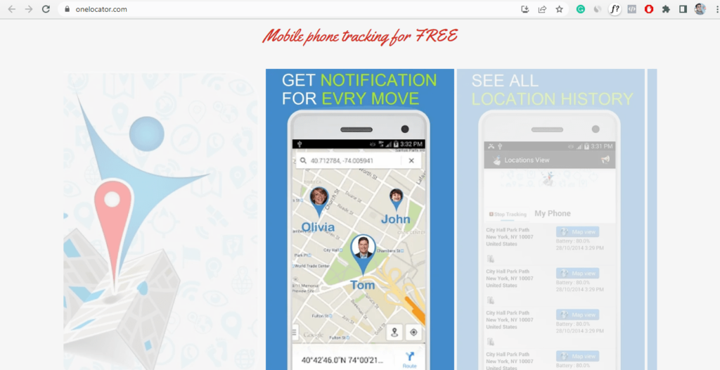 One Locator-Best Mobile Number Tracker With Google Map
